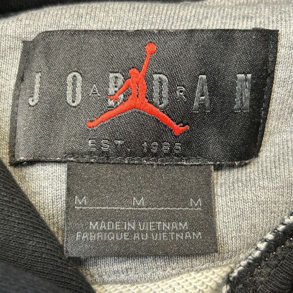 Nike Air Jordan Sport DNA Pullover Hoodie Grey Black DV7724-091 Mens Size Medium - Picture 3 of 8